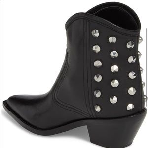 Marc Fisher Black Studded Baily Boots